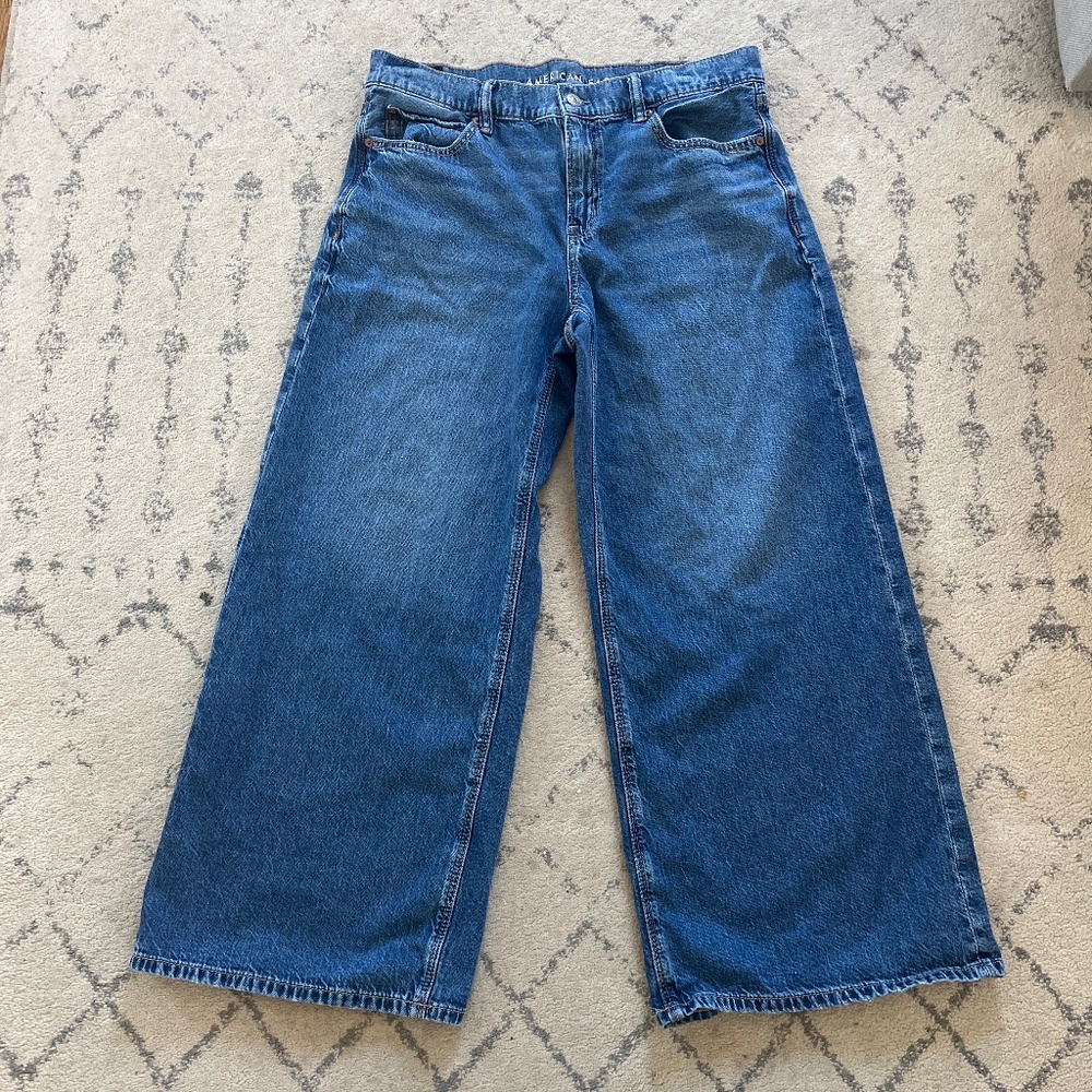 AE Strigid Low-Rise Ultra Wide-Leg Jean